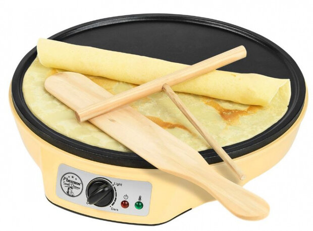 cr&ecirc;pemaker Sweet Dreams 1000W 30 cm geel