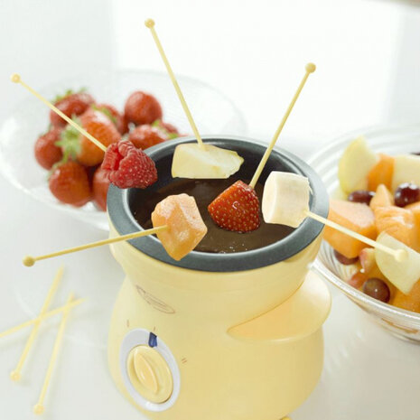 chocoladefondue Sweet Dreams 0,3 L 25W 13,5 cm geel