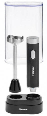 staafmixer in opbergbox 400W 23 cm RVS zwart