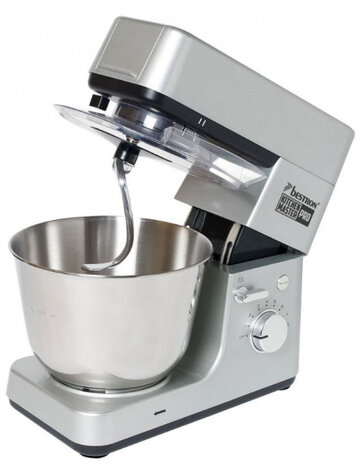 keukenmachine 4-in-1 1200W 38,5 cm RVS zilver