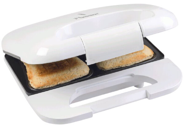 tosti-ijzer 750W 22,5 x 21,5 wit