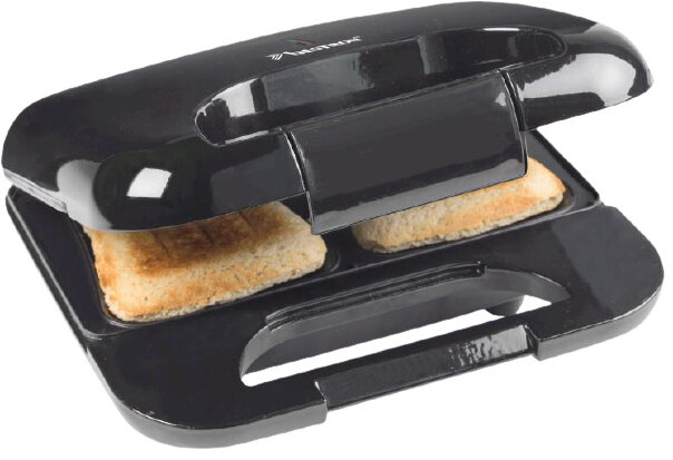 tosti-ijzer 750W 22,5 x 21,5 zwart