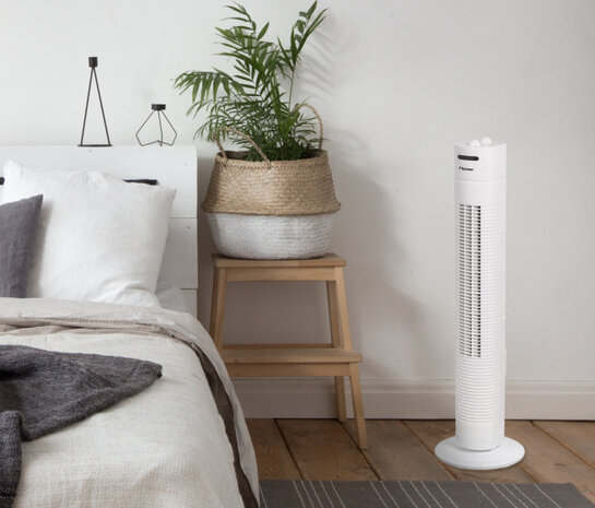 torenventilator 78 cm 3 standen 75&deg; rotatie 35W wit