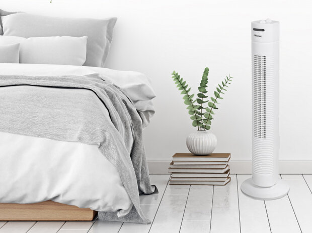 torenventilator 78 cm 3 standen 75&deg; rotatie 35W wit