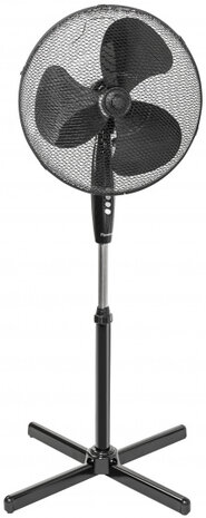 statiefventilator 45 cm 3 standen 75&deg; rotatie 45W  zwart