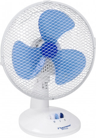 tafelventilator 27 cm 2 standen 75&deg; rotatie 30W wit