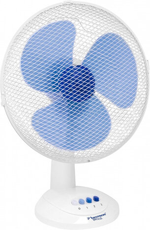tafelventilator 35 cm 3 standen 75&deg; rotatie 40W wit
