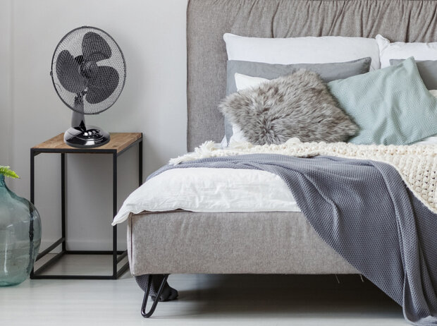 tafelventilator 35 cm 3 standen 75&deg; rotatie 40W zwart