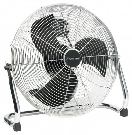 vloerventilator Retro 45 cm 3 standen 100W chroom