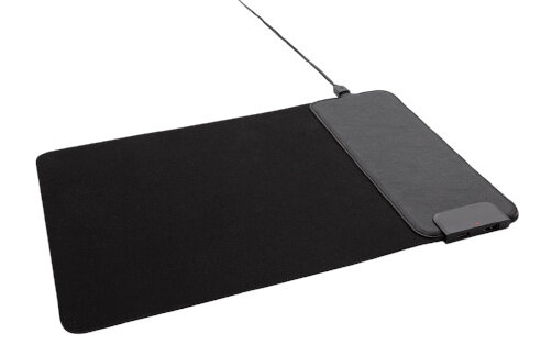 muismat draadloze oplader 32 cm rubber zwart