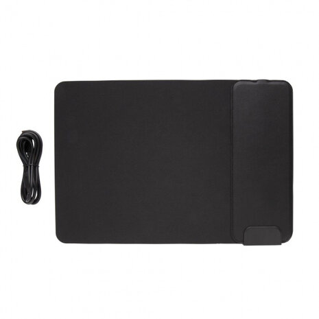 muismat draadloze oplader 32 cm rubber zwart