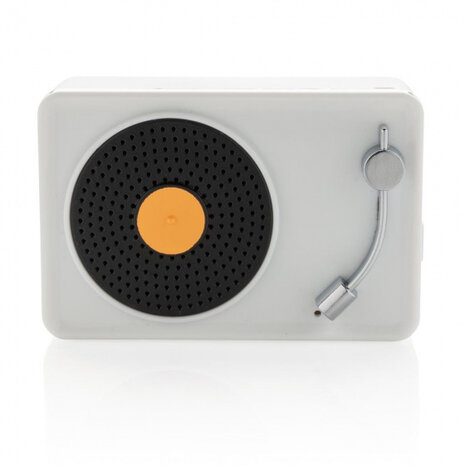 speaker draadloos 7,5 cm metaal wit