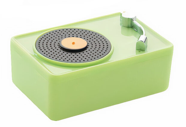 speaker draadloos 7,5 cm metaal groen