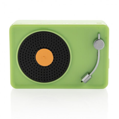 speaker draadloos 7,5 cm metaal groen