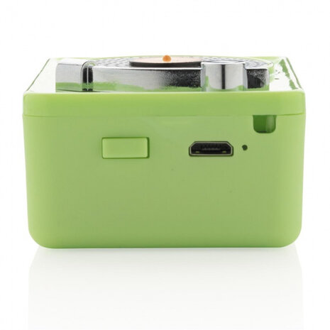 speaker draadloos 7,5 cm metaal groen