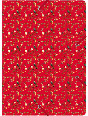 elastomap luxe 22 x 31 cm meisjes rood