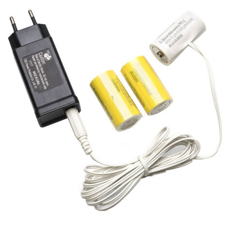 batterij adapter 4,5V C zwart 4-delig