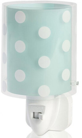 nachtlampje Stippen junior wit/blauw 230V