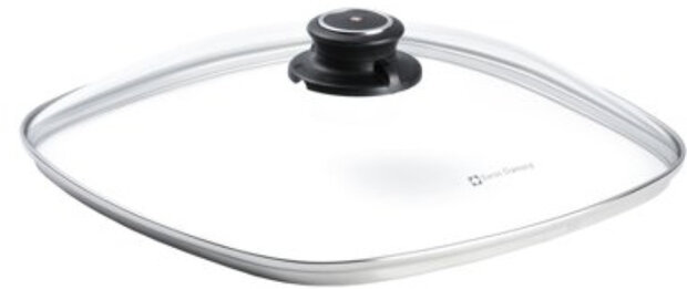 deksel los 28 cm glas transparant