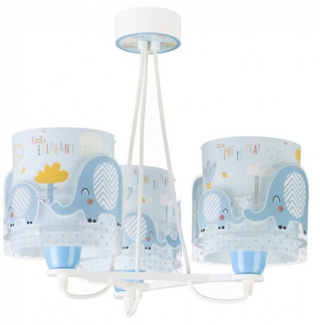 kroonluchter Olifant junior 39 x 39 cm E27 blauw