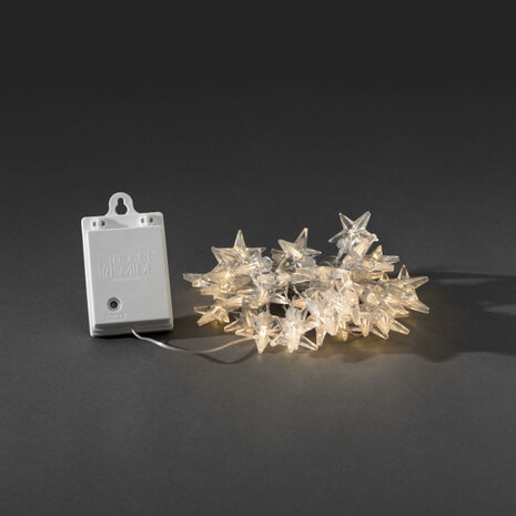 lichtsnoer sterretjes 40 led 4,4 meter transparant