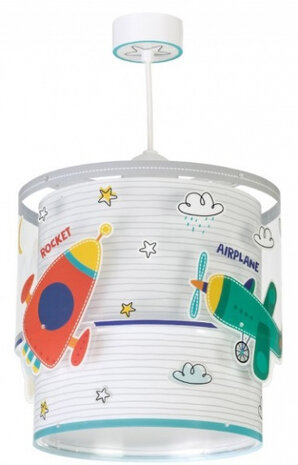 hanglamp Verkeer junior 65 x 33 cm E27 wit/grijs