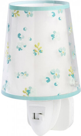 nachtlampje Bloemen junior wit/blauw 230V