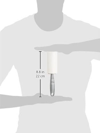 kledingroller Jumbo 22 cm papier zwart
