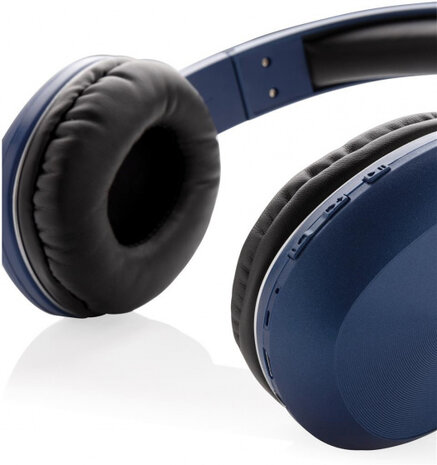 koptelefoon bluetooth 18,5 x 7,8 x 19 cm ABS blauw