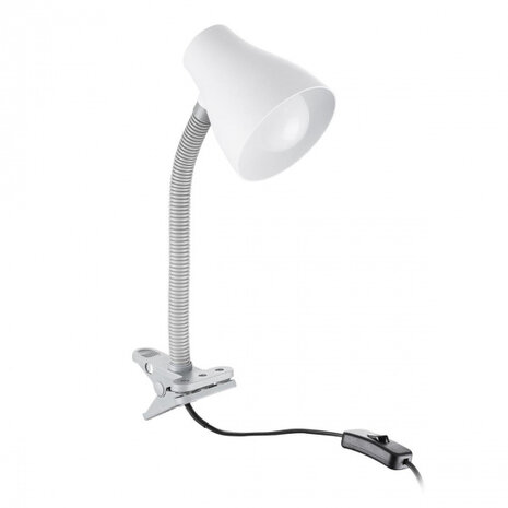 bureaulamp Manou 40,5 x 11,5 cm kunststof wit