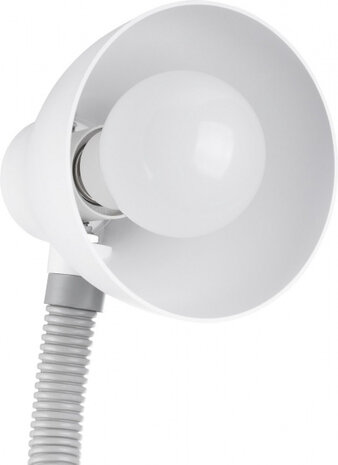 bureaulamp Manou 40,5 x 11,5 cm kunststof wit