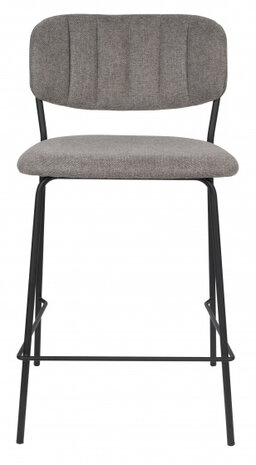 barkruk Jolien 48 x 89 cm staal/polyester/nylon grijs