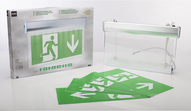 noodverlichting NV42 led 3W 40 cm zilver/groen