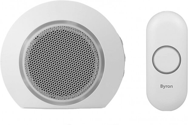 deurbelset DBY-23522 draadloos 8,6 cm wit 5-delig