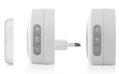 deurbelset DBY-23524 draadloos 8,6 cm wit 6-delig