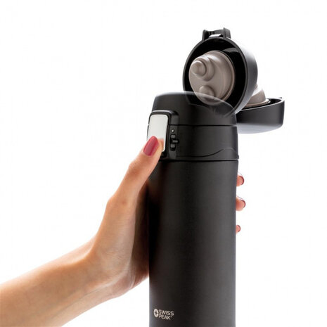 thermosfles Elite 300 ml RVS/koper zwart