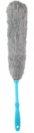 plumeau 59 cm microfiber grijs/blauw