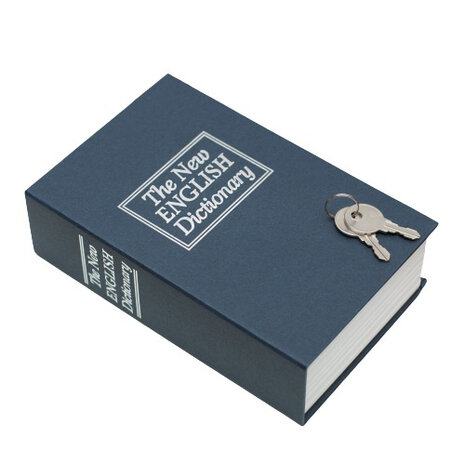 boekenkluis junior 19 cm staal blauw