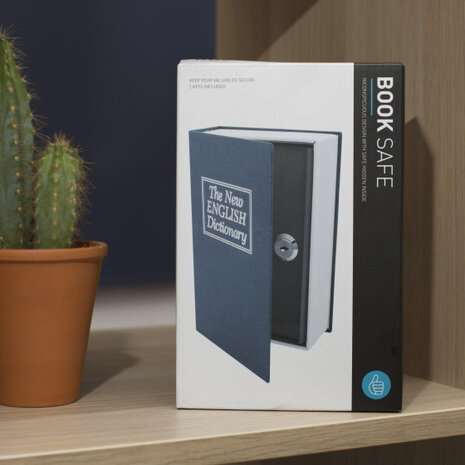 boekenkluis junior 19 cm staal blauw