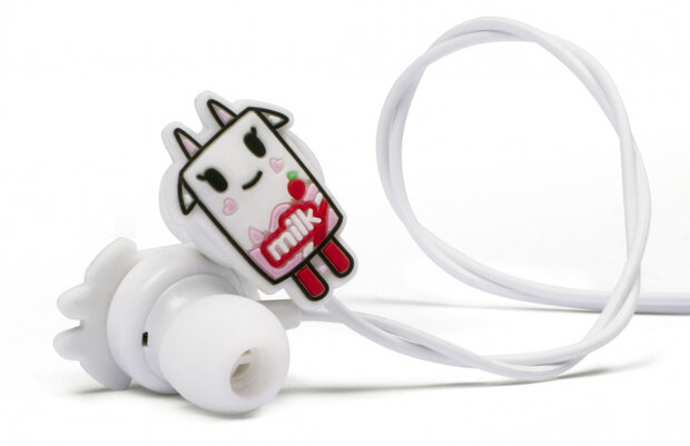oordopjes Milk 3,5 mm-jack 130 cm wit