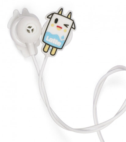 oordopjes Milk 3,5 mm-jack 130 cm wit