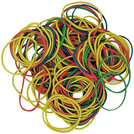 elastieken 2,7 cm rubber 28 gram