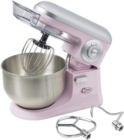 keukenmachine 1200W 240V RVS roze 4-delig