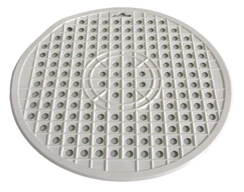gootsteenzeil rond 32 cm rubber wit