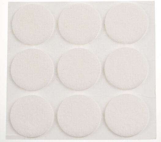 anti-krasvilt zelfklevend diameter 28 mm wit 9 stuks