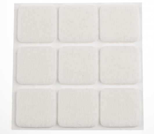 anti-krasvilt zelfklevend 25 x 25 mm wit 9 stuks