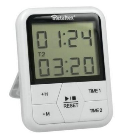 digitale timer magnetisch 11 x 8 cm wit