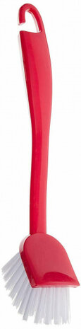 afwasborstel 27 cm rood/wit