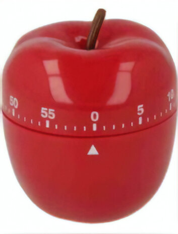 kookwekker appel junior 9 x 7,2 cm rood