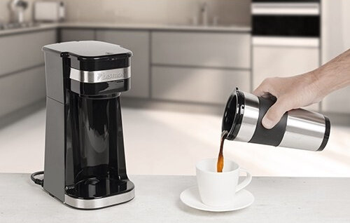 koffiezetapparaat 420 ml 750W RVS zwart 2-delig